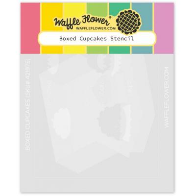 Waffle Flower Stencil - Boxed Cupcakes